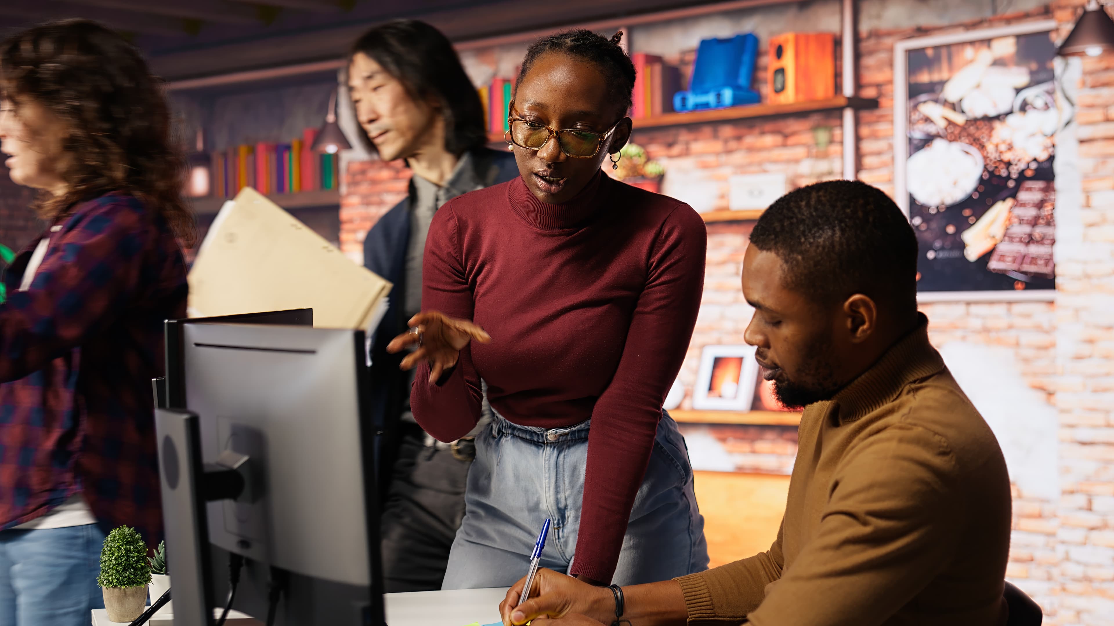 Agency team collaborating